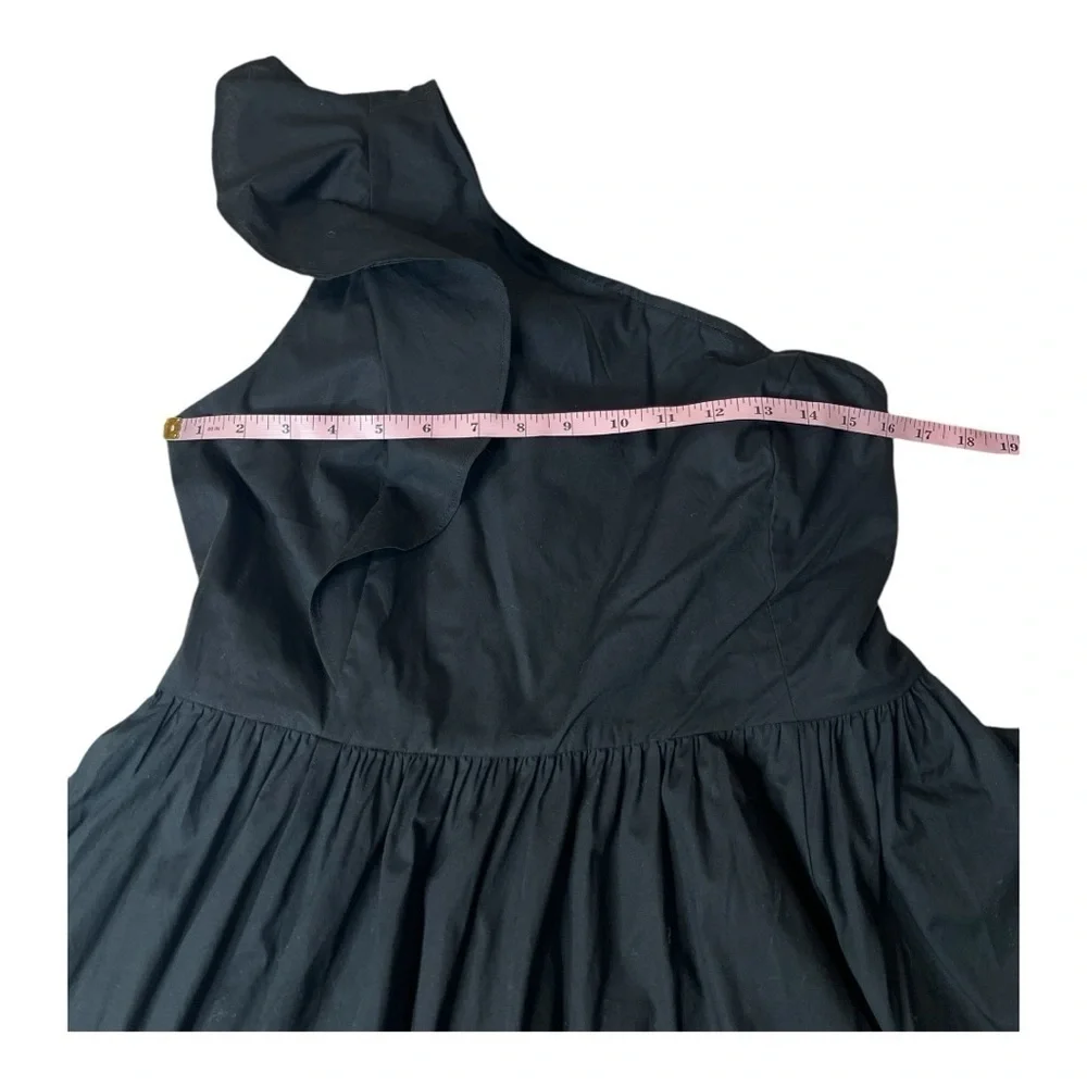 J Crew One Shoulder Cotton Tie Waist Poplin Midi Dress Size 2P & 14 Style CA430 - Picture 14 of 16